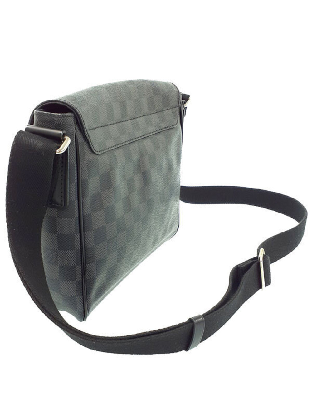 Louis Vuitton Graphite Black Bag District Shoulder Damier Black